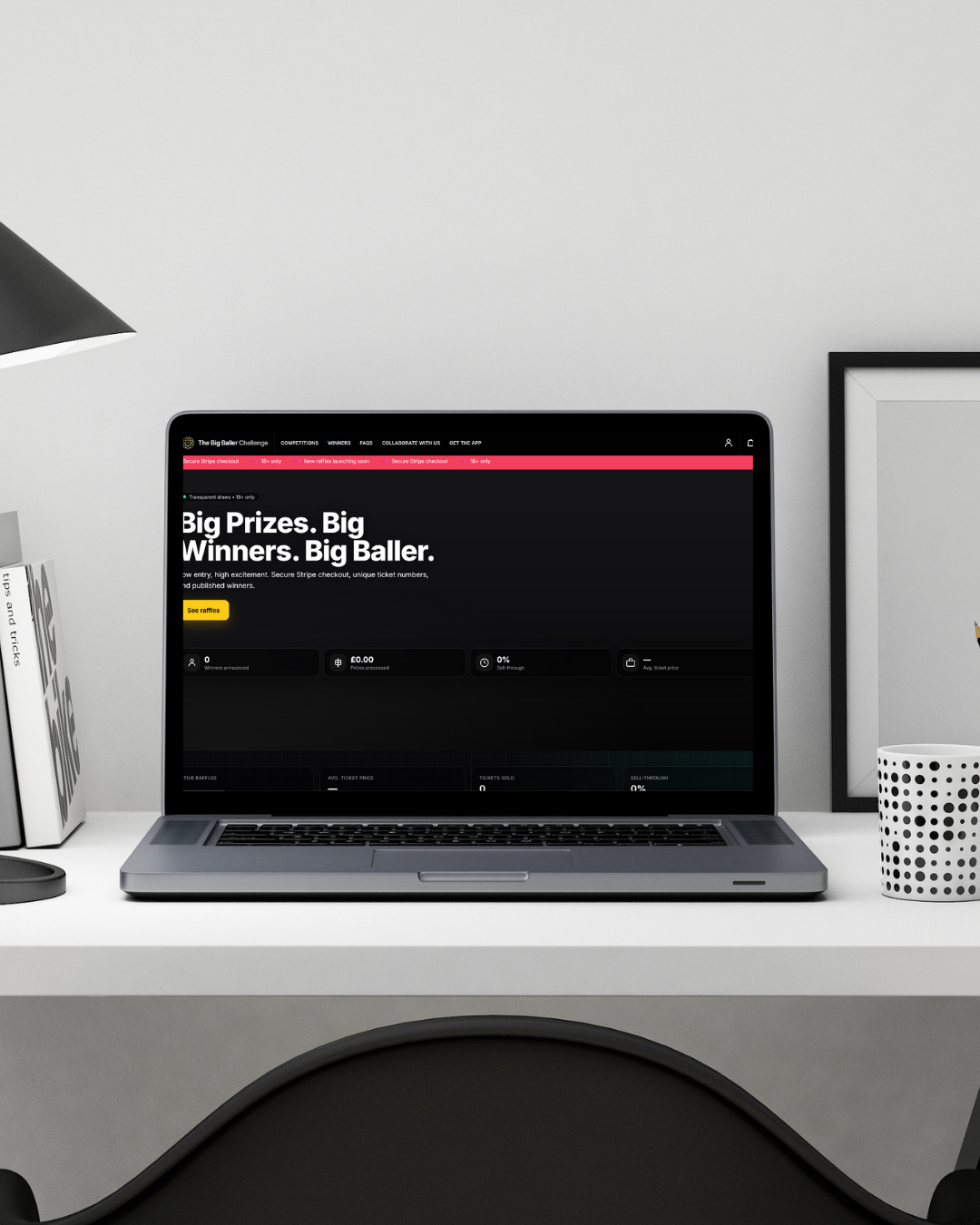 The Big Baller Challenge e-commerce project screenshot