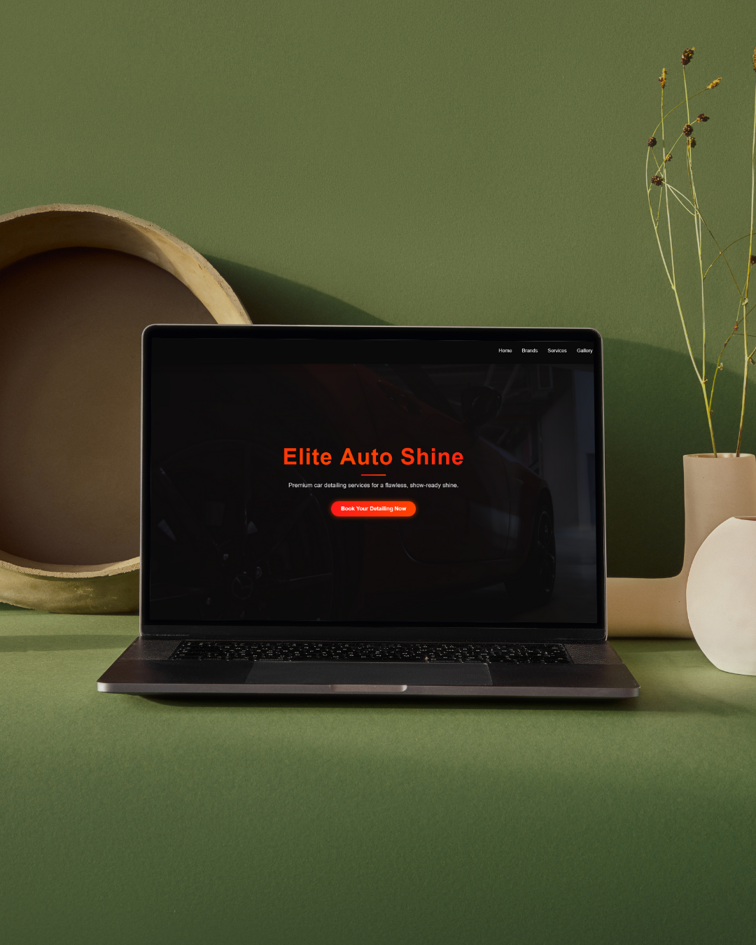 Elite Auto detailing website project screenshot